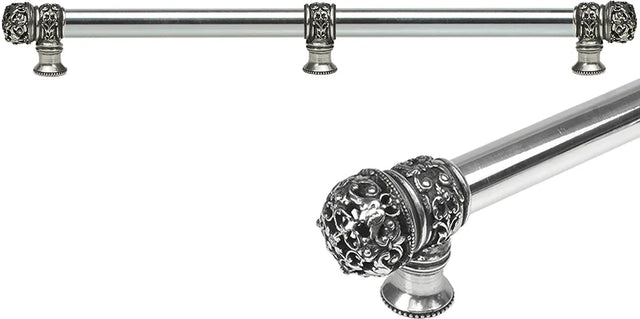 Juliane Grace 22'' cc with 5/8'' smooth center long pull & center brace small finial in Chalice. 5619-9