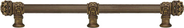 Juliane Grace 22'' cc with 5/8'' reeded center long pull & center brace small finial in Antique Brass. 5619R-3
