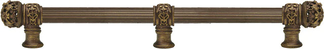 Juliane Grace 22'' cc with 5/8'' reeded center long pull & center brace small finial in Antique Brass. 5619R-3