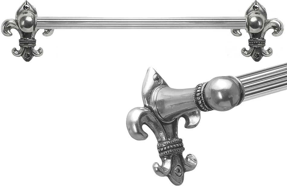 Charlemagne 24'' o.c towel Bar with 5/8'' reeded center 566R-9