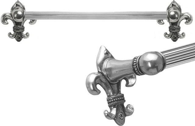 Charlemagne 24'' o.c towel Bar with 5/8'' reeded center 566R-9