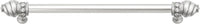 Caché 12'' cc with 5/8'' smooth center long pull with 16 rivoli Swarovski Clear Crystals in Satin 5672-11C