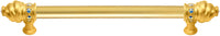 Caché 12'' cc with 5/8'' smooth center long pull with 16 rivoli Swarovski Aurore Boreale Crystals 5672-8AB