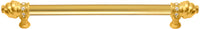Caché 12'' cc with 5/8'' smooth center long pull with 16 rivoli Swarovski Clear Crystals in Gilded Mercury. 5672-8C