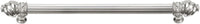 Caché 12'' cc with 5/8'' reeded center long pull with 16 rivoli Swarovski Clear Crystals in Platinum 5672R-24C