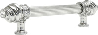 Cache Caché 12'' cc with 5/8'' reeded center long pull with 16 rivoli Swarovski Clear Crystals in Platinum 5672R-24C