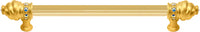 Caché 12'' cc with 5/8'' reeded center long pull with 16 rivoli Swarovski Aurore Boreale Crystals 5672R-8AB