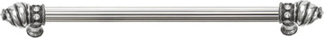Caché 12'' cc with 5/8'' reeded center long pull with 16 rivoli Swarovski Clear Crystals in Chalice. 5672R-9C