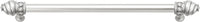 Caché 18'' cc with 5/8'' smooth center long pull with 16 rivoli Swarovski Clear Crystals in Satin 5673-11C