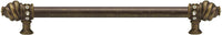 Caché 18'' cc with 5/8'' smooth center long pull with 16 rivoli Swarovski Clear Crystals in Antique Brass. 5673-3C
