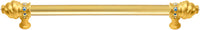 Caché 18'' cc with 5/8'' smooth center long pull with 16 rivoli Swarovski Aurore Boreale Crystals 5673-8AB
