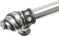 Cache Caché 18'' cc with 5/8'' smooth center long pull with 16 rivoli Swarovski Clear Crystals in Chalice. 5673-9C