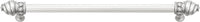 Caché 18'' cc with 5/8'' reeded center long pull with 16 rivoli Swarovski Clear Crystals in Satin 5673R-11C