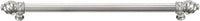 Caché 18'' cc with 5/8'' reeded center long pull with 16 rivoli Swarovski Clear Crystals in Platinum 5673R-24C