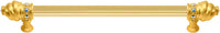 Caché 18'' cc with 5/8'' reeded center long pull with 16 rivoli Swarovski Aurore Boreale Crystals 5673R-8AB
