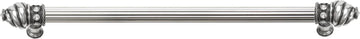 Caché 18'' cc with 5/8'' reeded center long pull with 16 rivoli Swarovski Clear Crystals in Chalice. 5673R-9C
