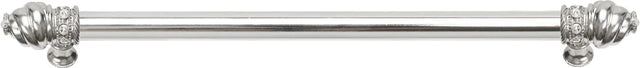 Caché 22'' cc with 5/8'' smooth center long pull with 16 rivoli Swarovski Clear Crystals in Platinum 5674-24C