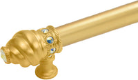 Cache Caché 22'' cc with 5/8'' smooth center long pull with 16 rivoli Swarovski Aurore Boreale Crystals 5674-8AB
