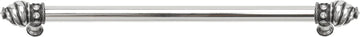 Caché 22'' cc with 5/8'' smooth center long pull with 16 rivoli Swarovski Clear Crystals in Chalice. 5674-9C
