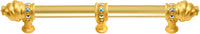 Caché 9'' cc with 5/8'' smooth center long pull with 23 rivoli Swarovski Aurore Boreale Crystals with center brace 5676-8AB