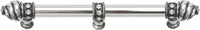 Caché 9'' cc with 5/8'' smooth center long pull & center brace with 16 rivoli Swarovski Clear Crystals in Chalice. 5676-9C
