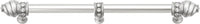 Caché 12'' cc with 5/8'' smooth center long pull & center brace with 16 rivoli Swarovski Clear Crystals in Satin 5677-11C