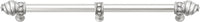 Caché 18'' cc with 5/8'' smooth center long pull & center brace with 16 rivoli Swarovski Clear Crystals in Satin 5678-11C