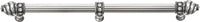 Caché 18'' cc with 5/8'' reeded center long pull & center brace with 16 rivoli Swarovski Clear Crystals in Chalice. 5678R-9C