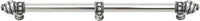 Caché 22'' cc with 5/8'' smooth center long pull & center brace with 16 rivoli Swarovski Clear Crystals in Chalice. 5679-9C