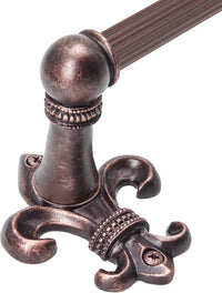 Charlemagne 32'' o.c towel Bar with 5/8'' reeded center 567R-22