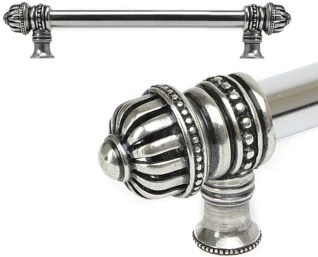 Cricket Cage 9'' cc with 5/8'' smooth center long pull large finial in Chalice. 5681-9