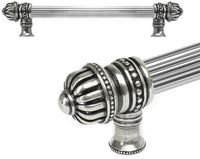 Cricket Cage 9'' cc with 5/8'' reeded center long pull large finial in Chalice. 5681R-9