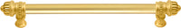 Cricket Cage 12'' cc with 5/8'' smooth center long pull large finial in Gilded Mercury. 5682-8