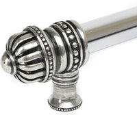 Cricket Cage 12'' cc with 5/8'' smooth center long pull large finial in Chalice. 5682-9