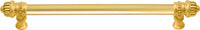Cricket Cage 18'' cc with 5/8'' smooth center long pull large finial in Gilded Mercury. 5683-8