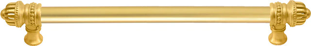 Cricket Cage 18'' cc with 5/8'' smooth center long pull large finial in Gilded Mercury. 5683-8