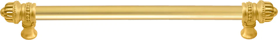 Cricket Cage 22'' cc with 5/8'' smooth center long pull large finial in Gilded Mercury. 5684-8