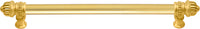 Cricket Cage 22'' cc with 5/8'' smooth center long pull large finial in Gilded Mercury. 5684-8