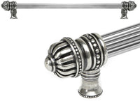 Cricket Cage 22'' cc with 5/8'' reeded center long pull large finial in Chalice. 5684R-9
