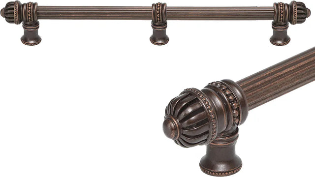 Cricket Cage 18'' cc with 5/8'' reeded center long pull small finial with center brace 5688R-22