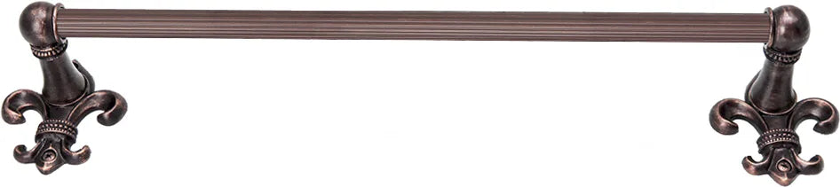 Charlemagne 36'' o.c towel Bar with 5/8'' reeded center 568R-22