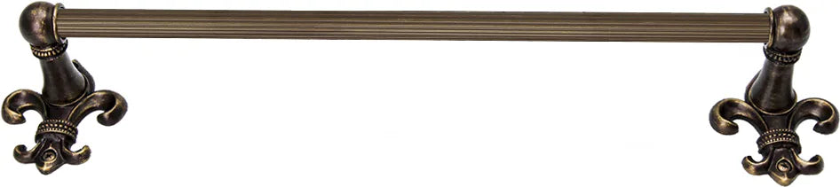 Charlemagne 36'' o.c towel Bar with 5/8'' reeded center 568R-3