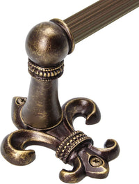 Charlemagne 36'' o.c towel Bar with 5/8'' reeded center 568R-3