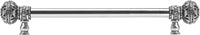 Juliane Grace 12'' ccwith 5/8'' smooth center long pull large finial w/ 56 Swarovski Clear & Aurore Boreale Crystals 5692-9CAB