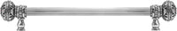 Juliane Grace 12'' ccwith 5/8'' reeded center long pull large finial w/ 56 Swarovski Clear & Aurore Boreale Crystals 5692R-9CAB