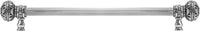 Juliane Grace 22'' cc with 5/8'' reeded center long pull large finial w/ 56 Swarovski Clear & Aurore Boreale Crystals 5694R-9CAB