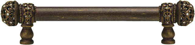 Juliane Grace long pull small finial with Swarovski Crystals Smooth Center 5700/5701/5702/5703/5704