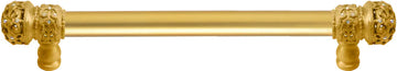 Juliane Grace 6'' cc with 5/8'' smooth center long pull small finial w/ 52 Swarovski Clear & Aurore Boreale Crystals 5700-8CAB