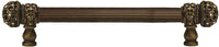 Juliane Grace long pull small finial with Swarovski Crystals Reeded Center 5700/5701/5702/5703/5704