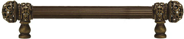 Juliane Grace long pull small finial with Swarovski Crystals Reeded Center 5700/5701/5702/5703/5704
